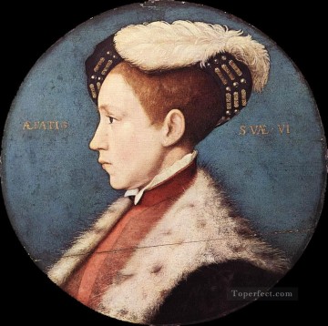  Eduardo Lienzo - Eduardo Príncipe de Gales Renacimiento Hans Holbein el Joven